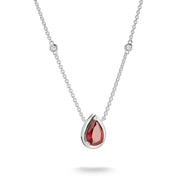 THOMAS SABO Necklace with Red Teardrop Stone Silver TKE2331RE