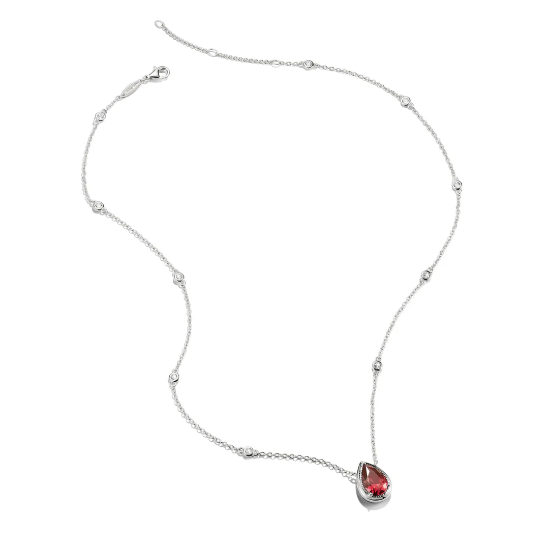THOMAS SABO Necklace with Red Teardrop Stone Silver TKE2331RE