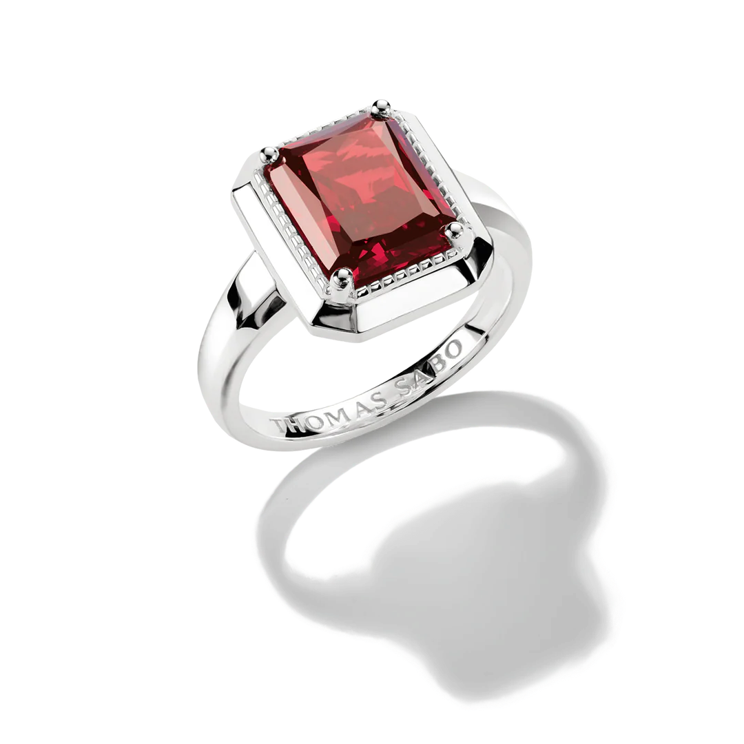 THOMAS SABO Ring with Red Zirconia Stone TR2528RE