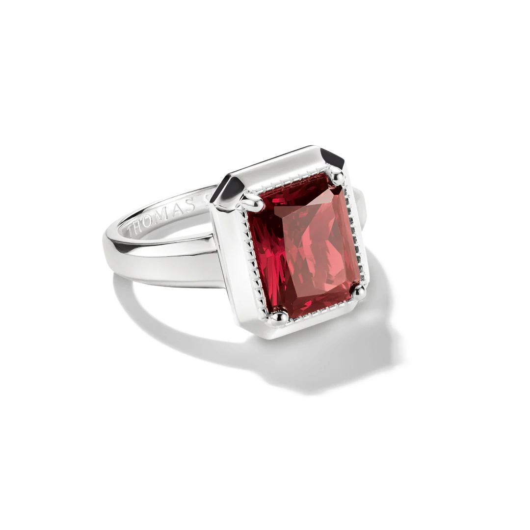 THOMAS SABO Ring with Red Zirconia Stone TR2528RE