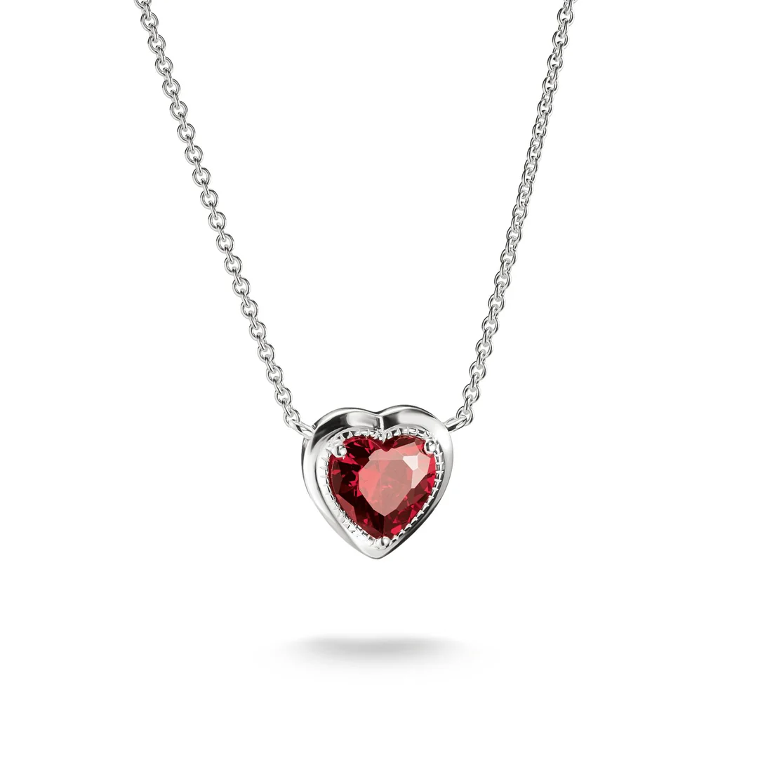 THOMAS SABO Necklace with Red Heart Stone Silver TKE2367RE