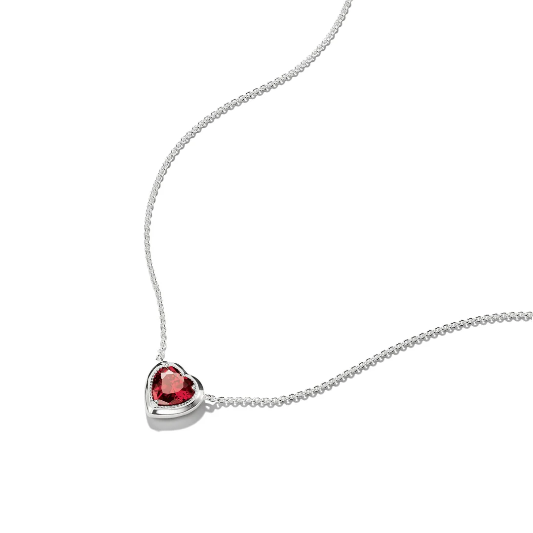 THOMAS SABO Necklace with Red Heart Stone Silver TKE2367RE