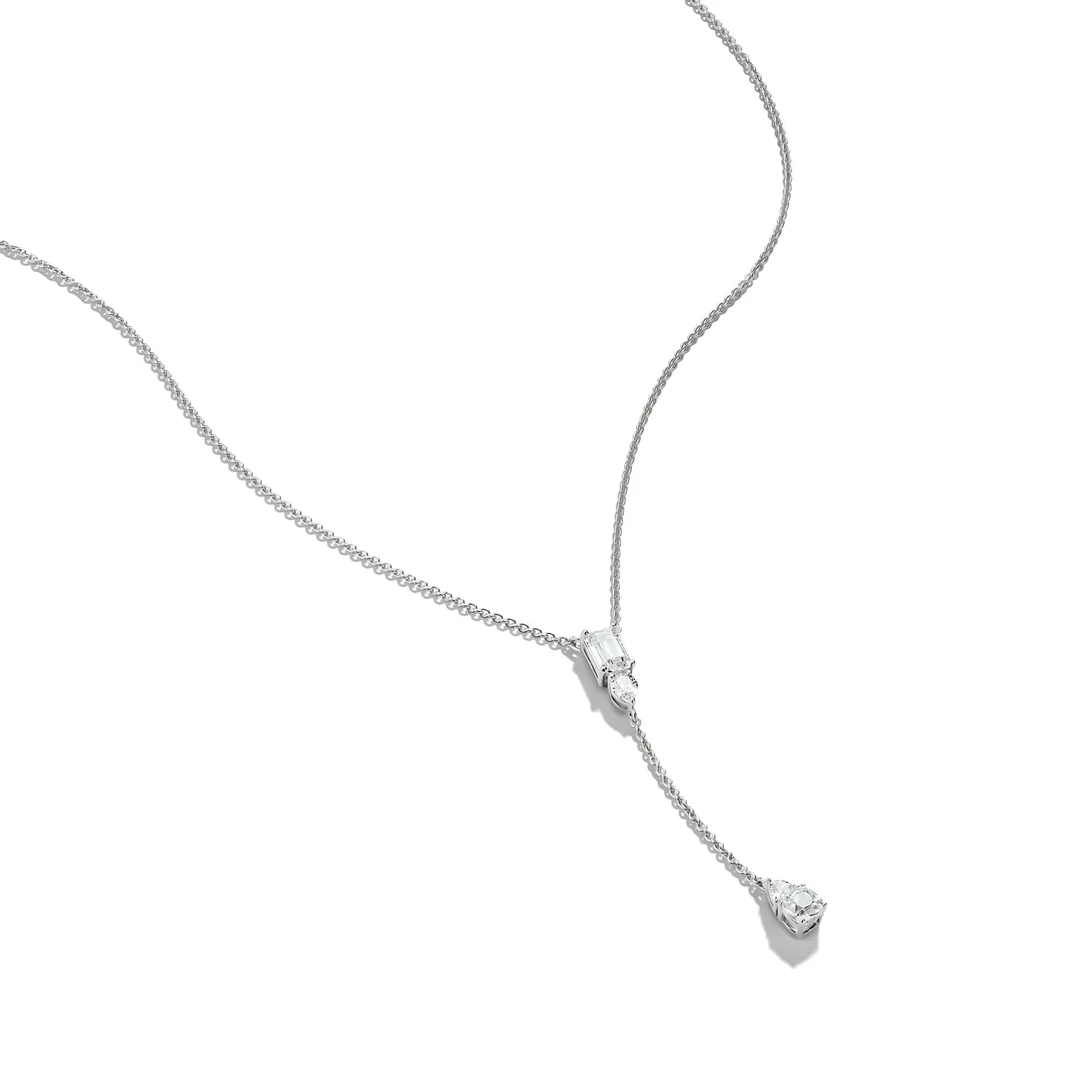 THOMAS SABO Y Necklace with White Zirconia Stones Silver TKE2364