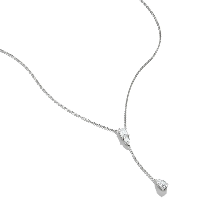 THOMAS SABO Y Necklace with White Zirconia Stones Silver TKE2364