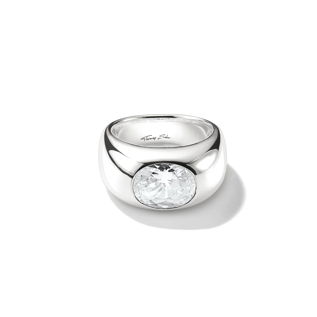 THOMAS SABO Ring with White Zirconia Centre Stone TR2520