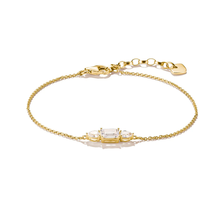 THOMAS SABO Bracelet with Sparkling Zirconia Stones Gold TA2221Y