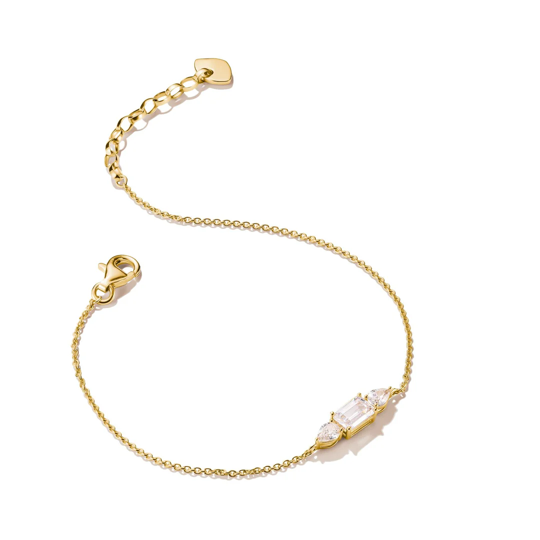 THOMAS SABO Bracelet with Sparkling Zirconia Stones Gold TA2221Y