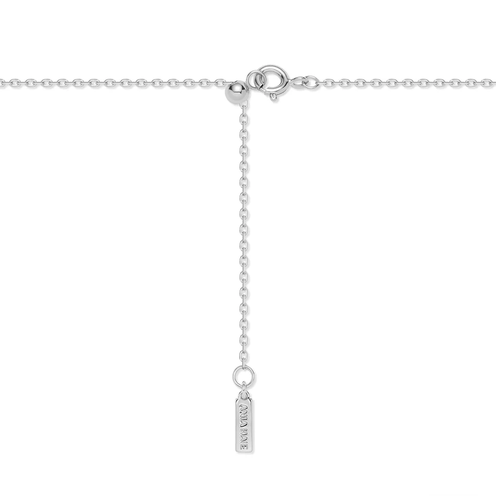 Ania Haie Silver Twisted Rope Lariat Necklace N072-07H