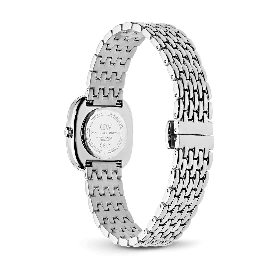 Daniel Wellington Corta Malachite Grain-Link Silver
