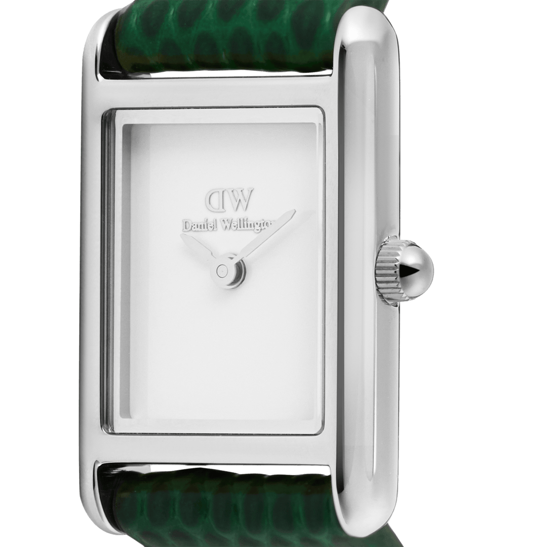 Daniel Wellington Bound Mini Green Lizard Silver DW00100902