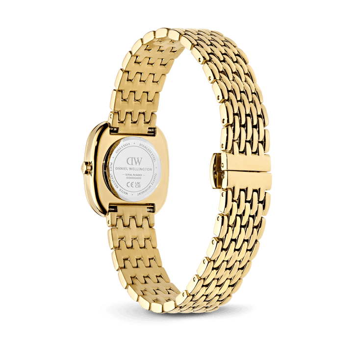 Daniel Wellington Corta White Grain-Link Gold