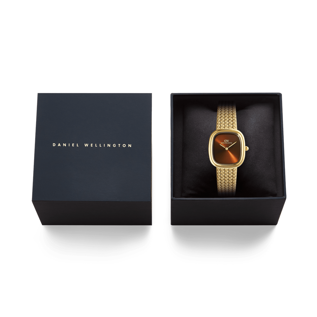 Daniel Wellington Margot Braided Mesh Amber Gold