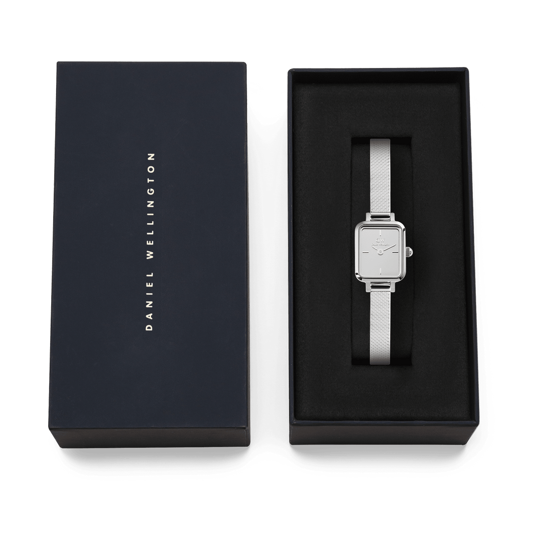 Daniel Wellington Quadro Mini Reflection Silver Watch