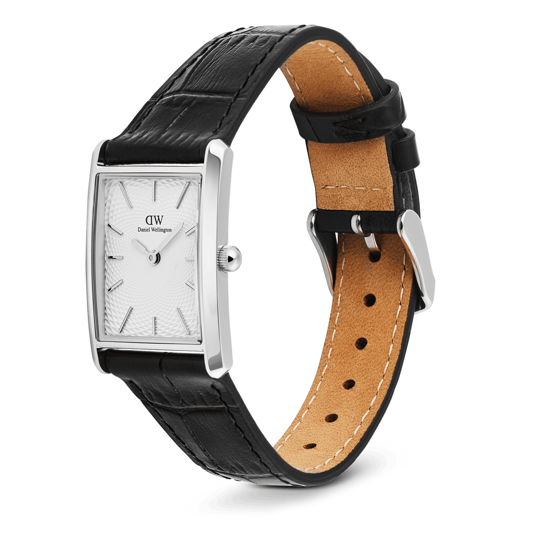 Daniel Wellington Bound Black Crocodile Guilloché Silver DW00100898