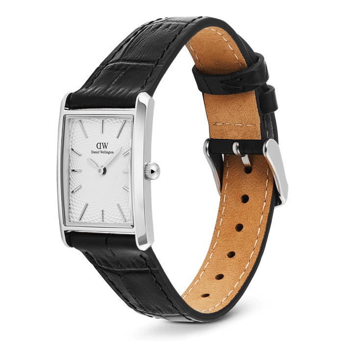 Daniel Wellington Bound Black Crocodile Guilloché Silver DW00100898