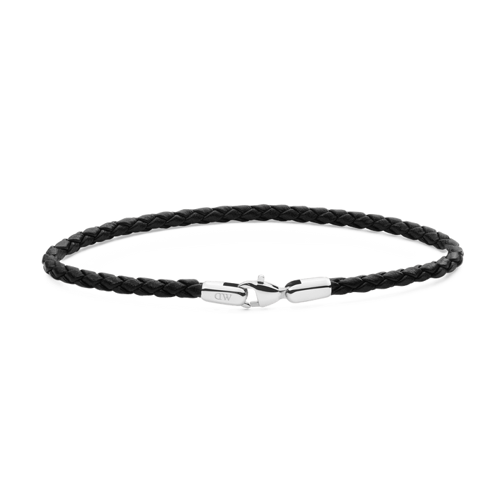 Daniel Wellington Daniel Braided Leather Bracelet Sheffield 2.8 Silver