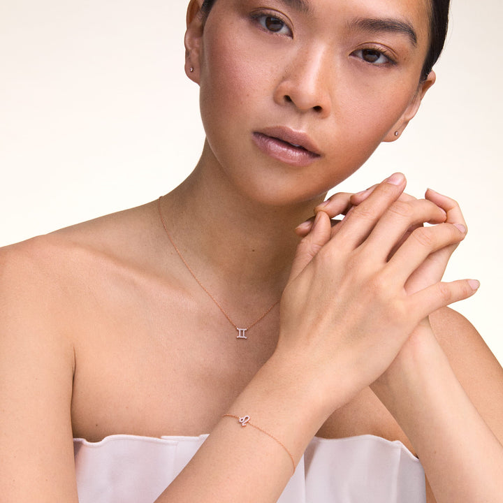 Daniel Wellington Zodiac Crystal Necklace Silver