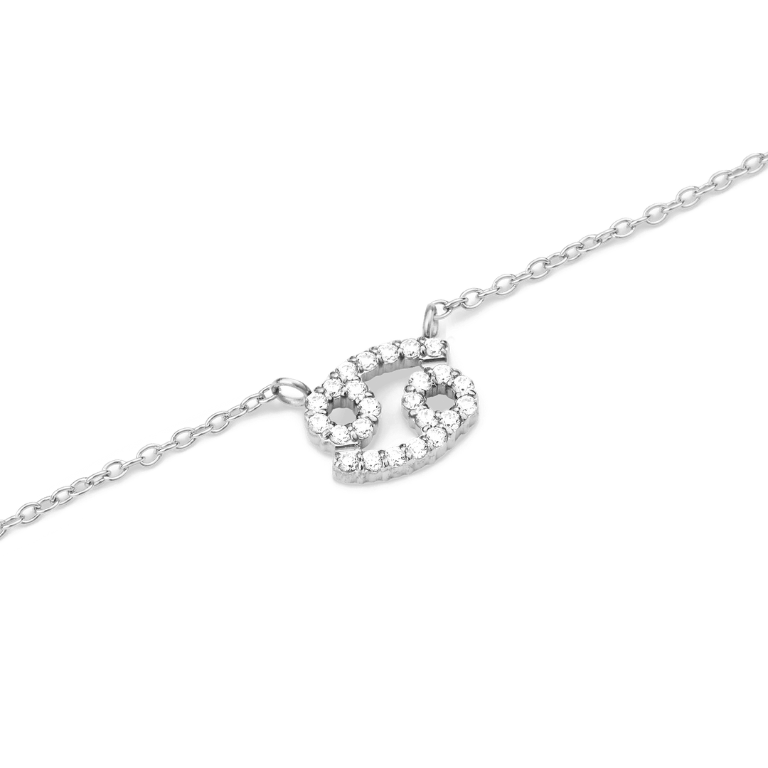 Daniel Wellington Zodiac Crystal Necklace Silver