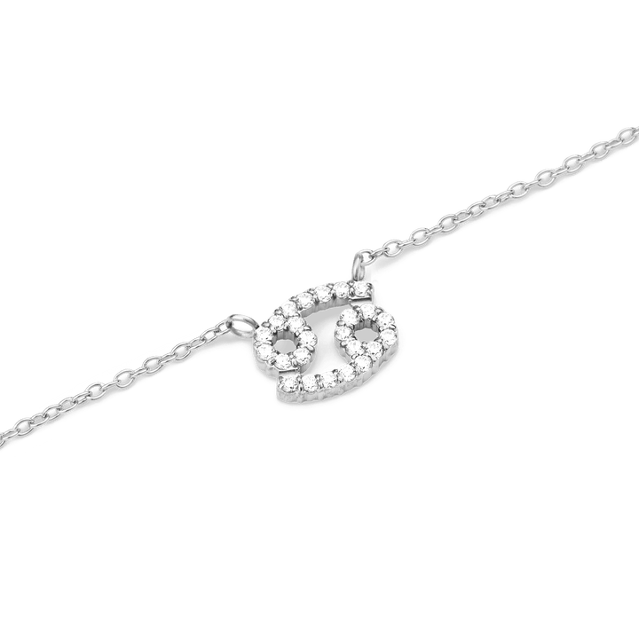 Daniel Wellington Zodiac Crystal Necklace Silver