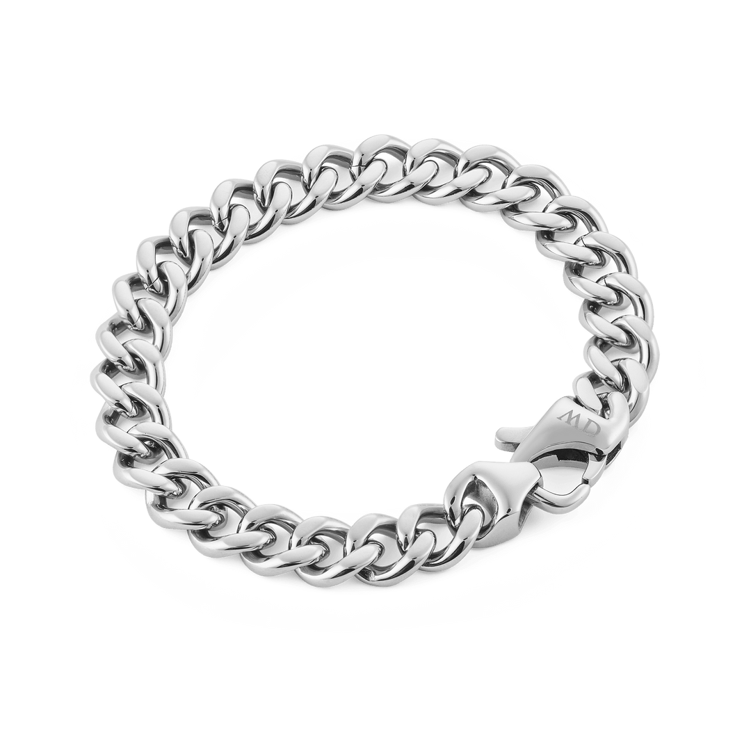 Daniel Wellington Ellipse Cuban Chain Bracelet Silver