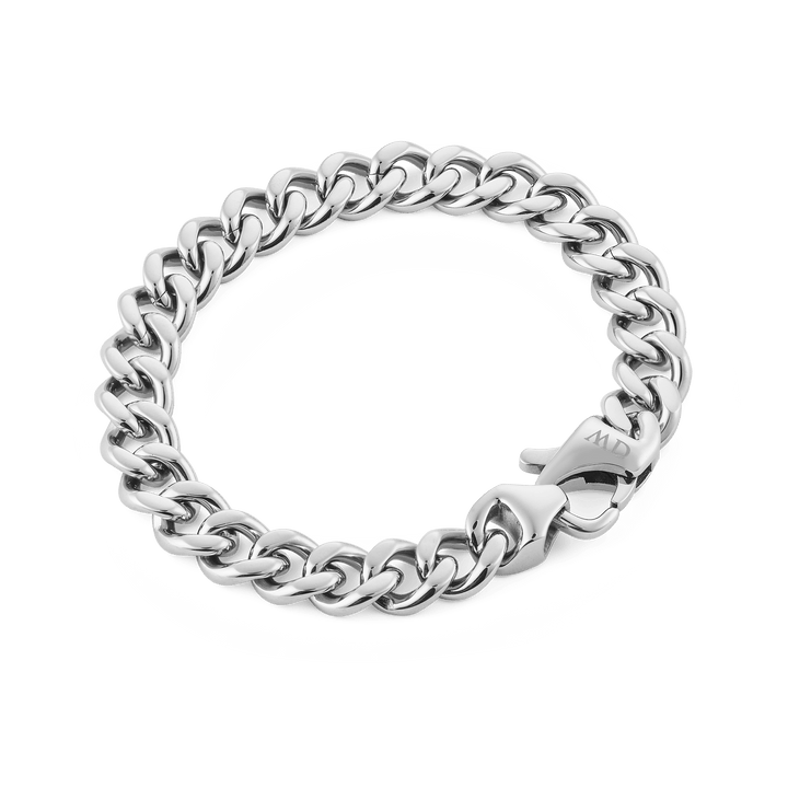 Daniel Wellington Ellipse Cuban Chain Bracelet Silver