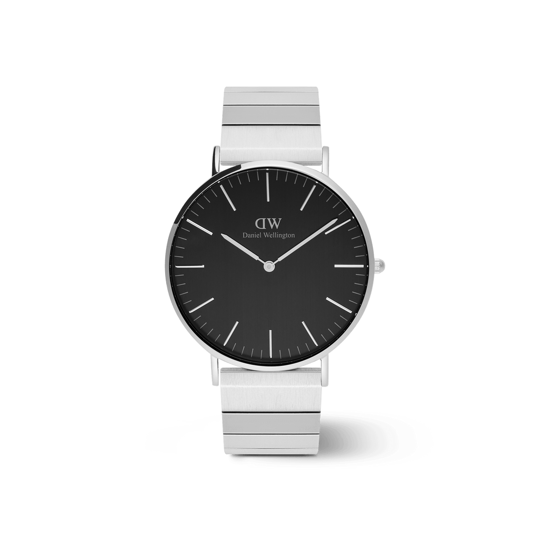 Daniel Wellington Classic Piano Link Onyx Silver Watch