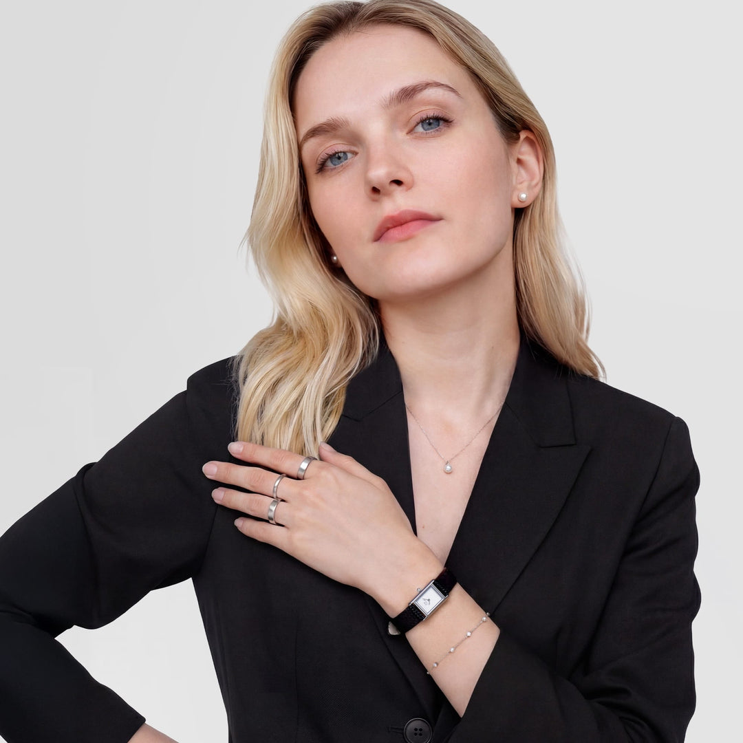 Daniel Wellington Pearl Stud Earring Silver DW00401954