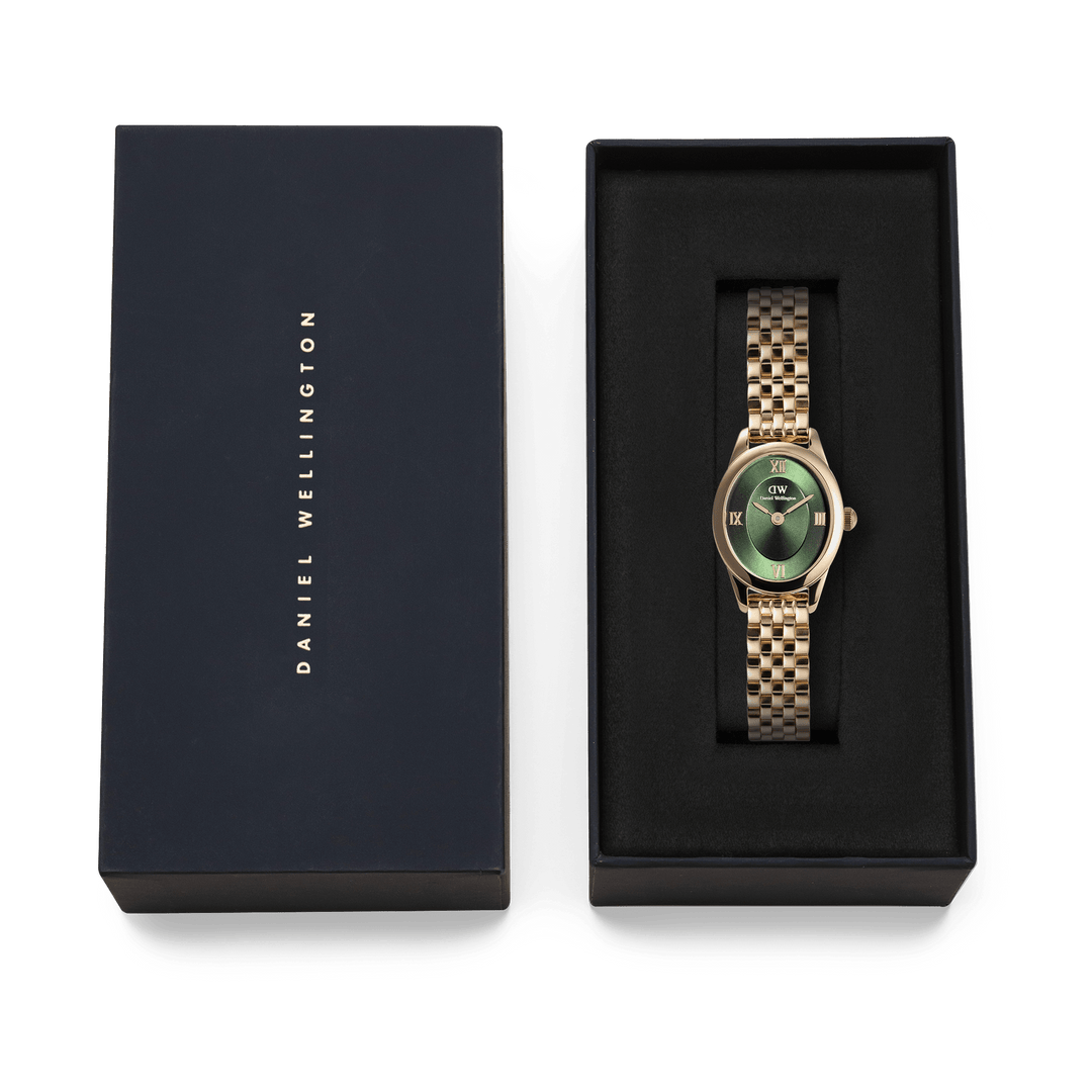 Daniel Wellington Ophelia Mini Emerald Gold Watch