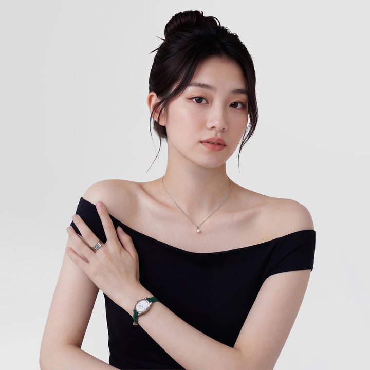 Daniel Wellington Pearl Necklace Silver DW00401957