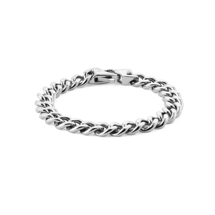Daniel Wellington Ellipse Cuban Chain Bracelet Silver