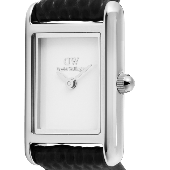 Daniel Wellington Bound Mini Black Lizard Silver DW00100901