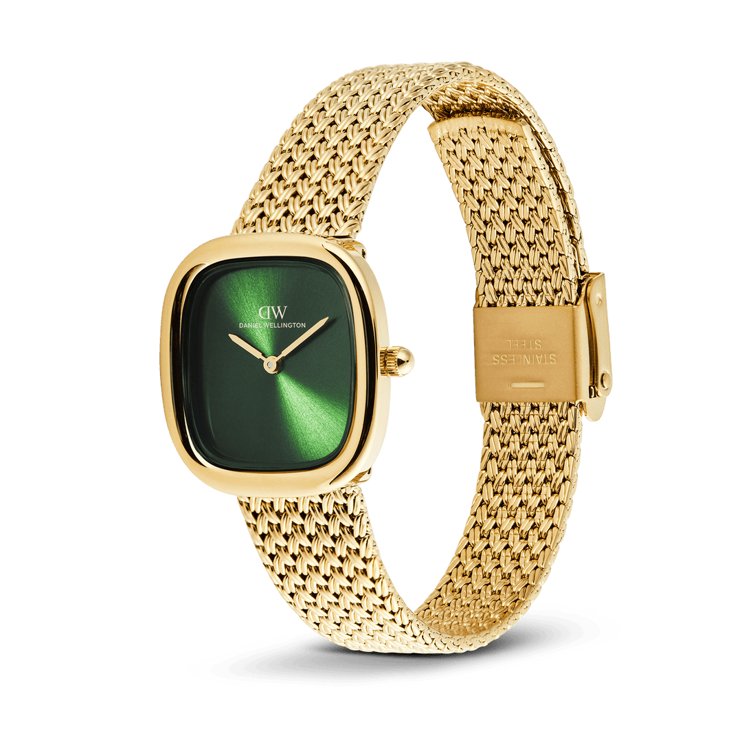 Daniel Wellington Margot Braided Mesh Emerald Gold