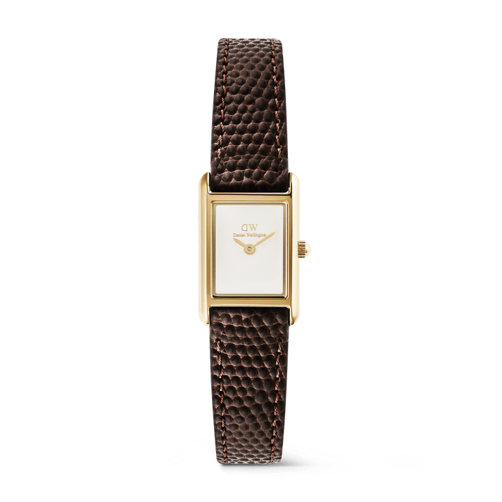 Daniel Wellington Bound Mini Dark Brown Lizard Gold DW00100904