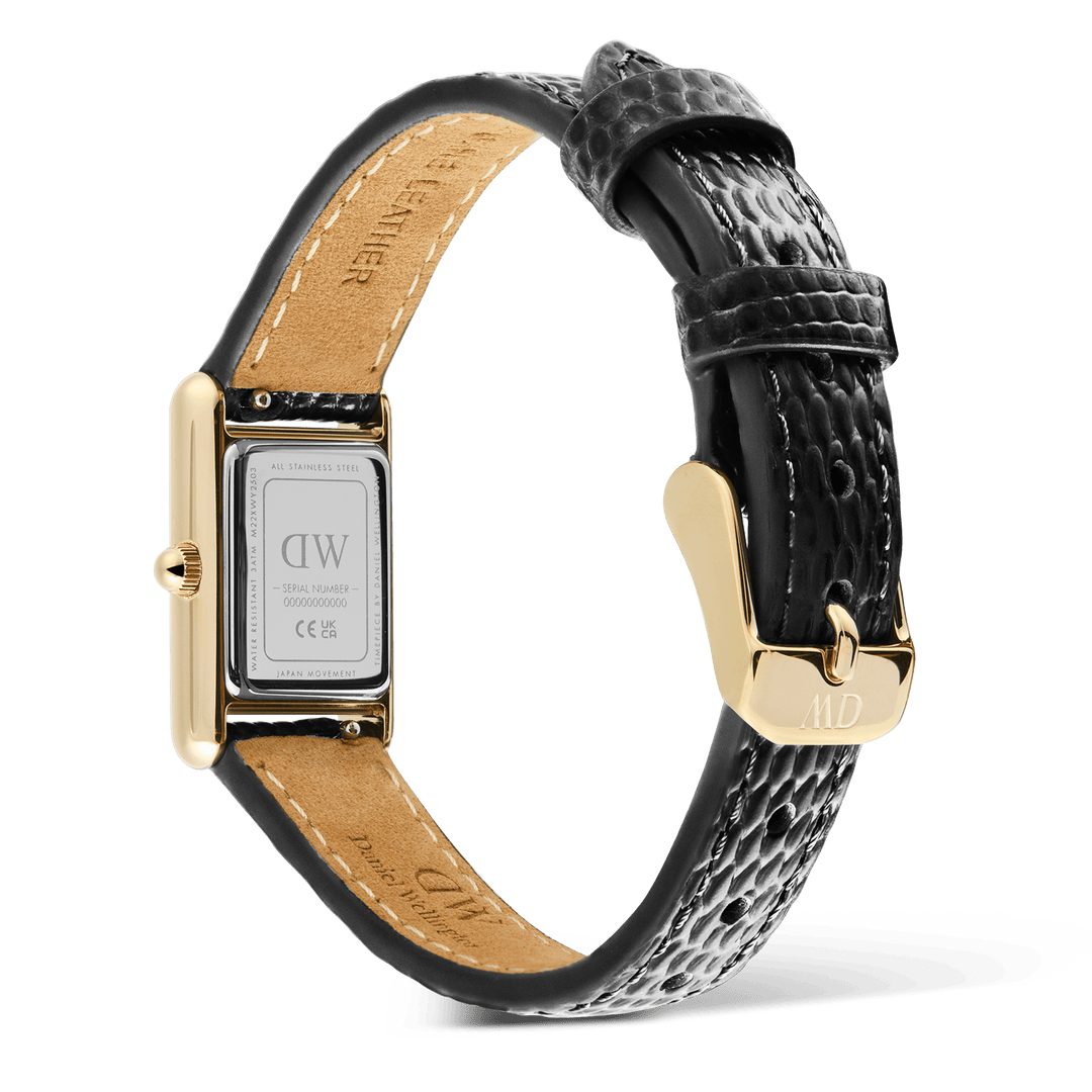 Daniel Wellington Bound Mini Black Lizard Gold DW00100903