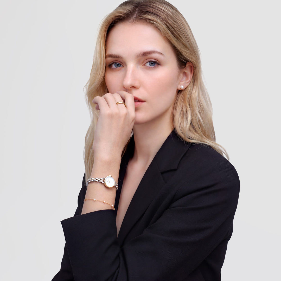 Daniel Wellington Pearl Stud Earring Gold DW00401955