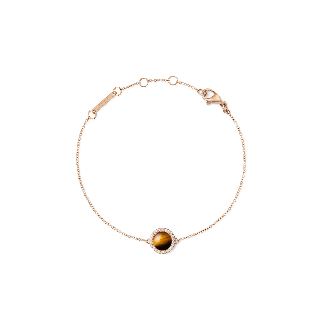 Daniel Wellington Audrey Bracelet Tiger Eye Rose Gold