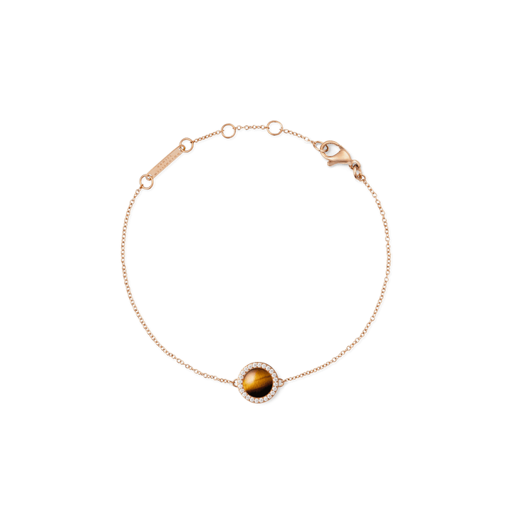 Daniel Wellington Audrey Bracelet Tiger Eye Rose Gold