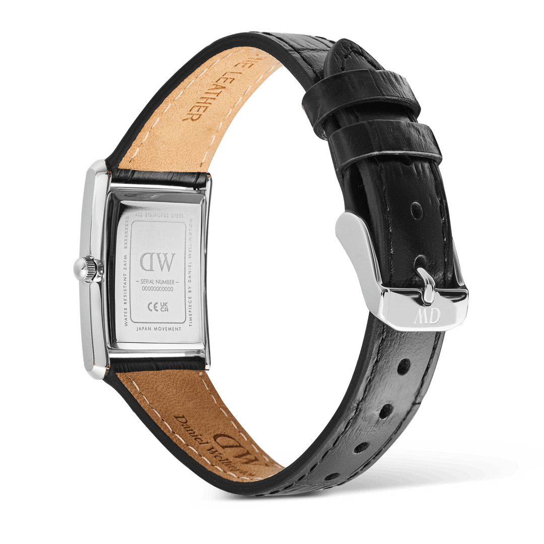 Daniel Wellington Bound Black Crocodile Guilloché Silver DW00100898