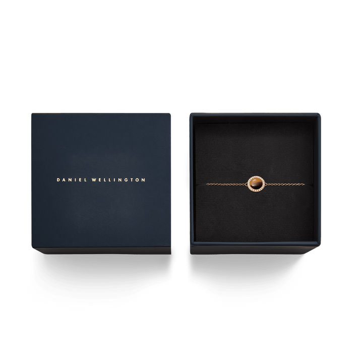 Daniel Wellington Audrey Bracelet Tiger Eye Rose Gold