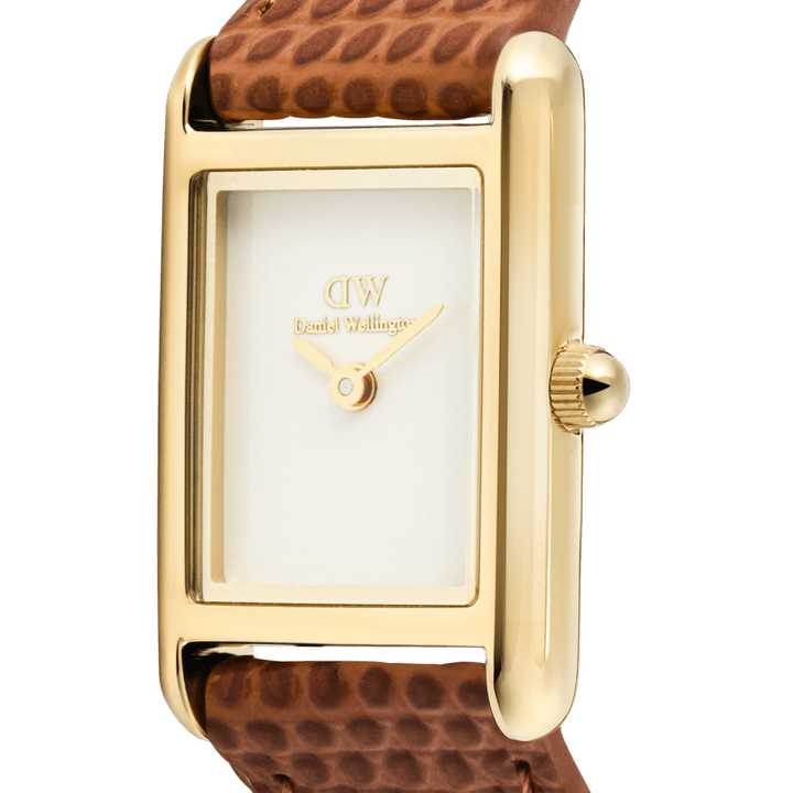 Daniel Wellington Bound Mini Light Brown Lizard Gold DW00100905