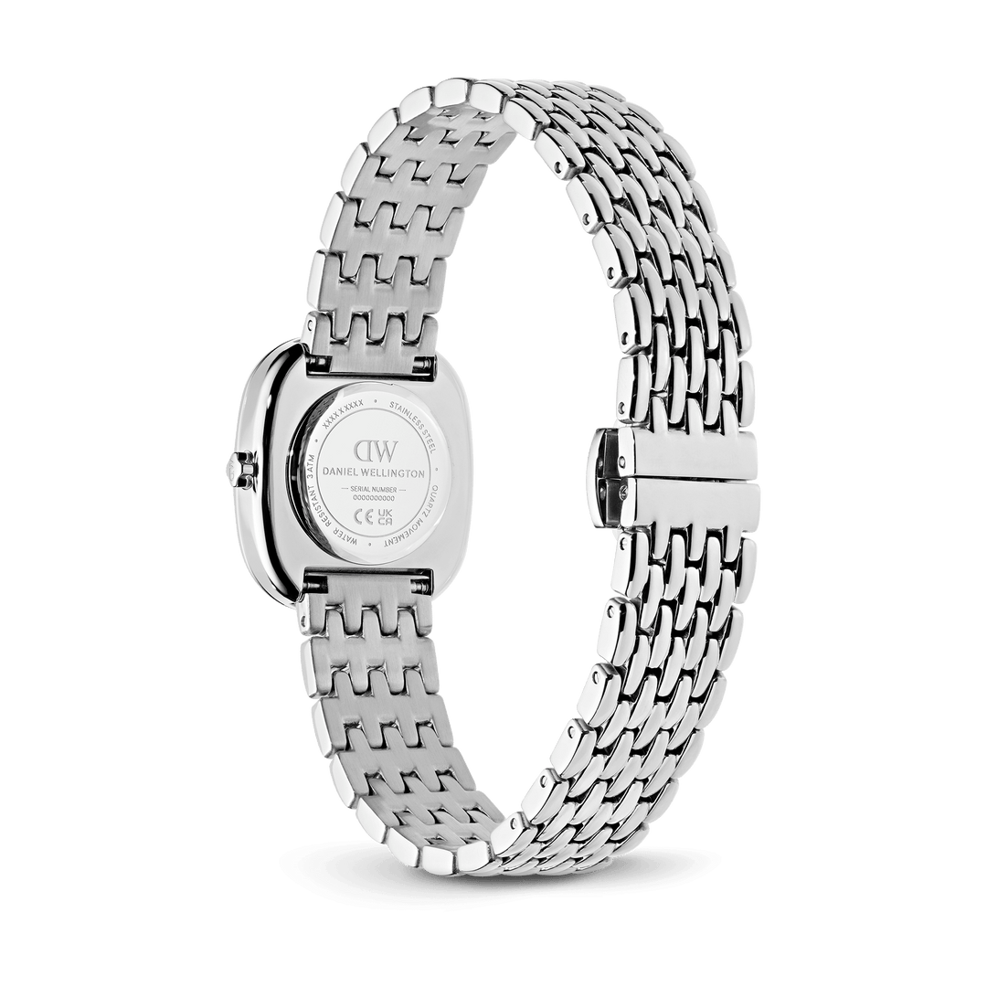 Daniel Wellington Corta Royal Blue Grain-Link Silver