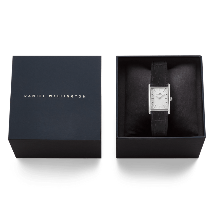 Daniel Wellington Bound Black Crocodile Guilloché Silver DW00100898