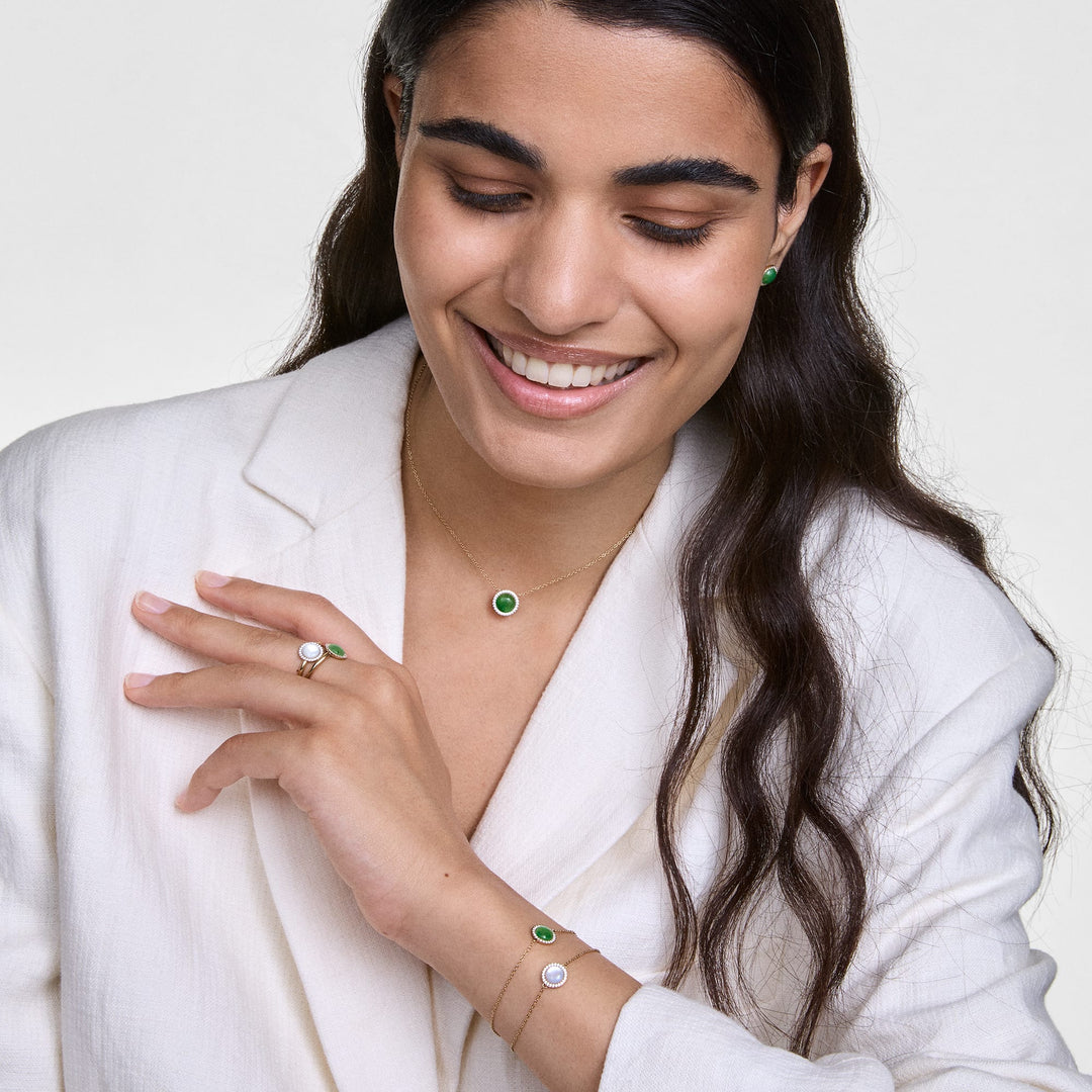 Daniel Wellington Audrey Ring Jade Rose Gold