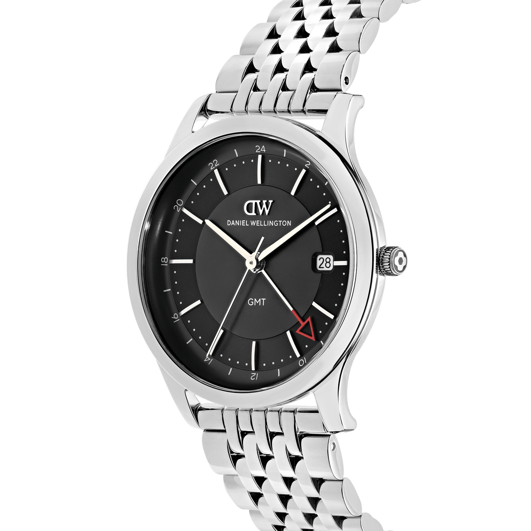 Daniel Wellington Pathfinder GMT 7-Link Black Silver