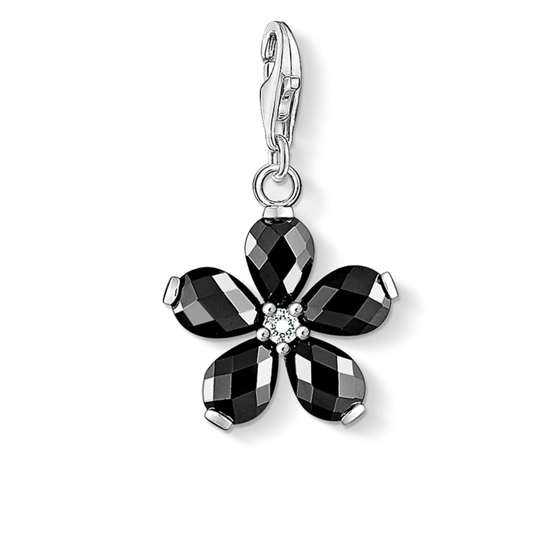 Charm Pendant Black Flower | THOMAS SABO Australia