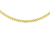 9K Yellow Gold 40 Diamond Cut Curb Chain 46cm