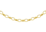 9K Yellow Gold Oval Belcher Necklace 45cm