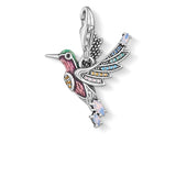 Thomas Sabo Charm Pendant Colourful Hummingbird Silver