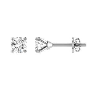 Diamond Stud Earrings with 1.00ct Diamonds in 18K White Gold - 18WCE100