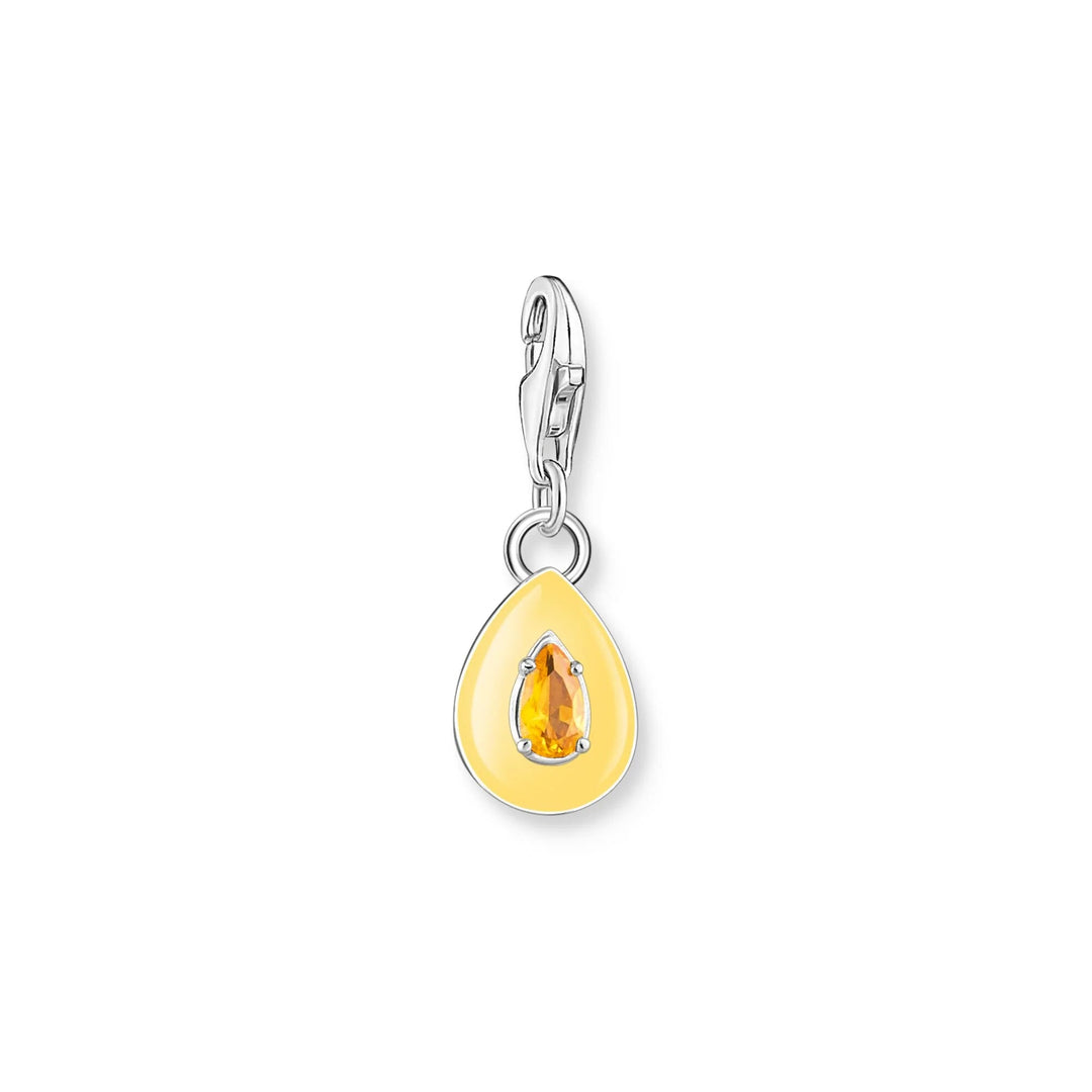 THOMAS SABO Charm Pendant Teardrop Orange Stone CC1919